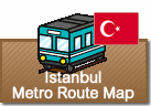 Istanbul Train Route map