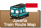Jakarta Train Route map