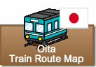 Oita Train Route map