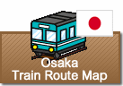 Osaka Train Route map