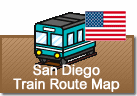 San Diego Train Route map