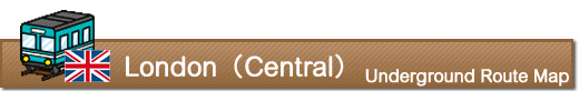 London (Central) Underground Route map