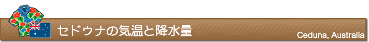 セドゥナの気温と降水量