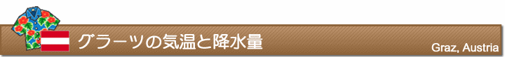 グラーツの気温と降水量