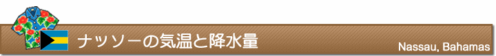 ナッソーの気温と降水量