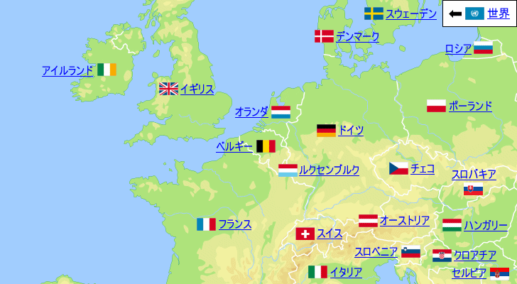 ベルギーの気温と降水量