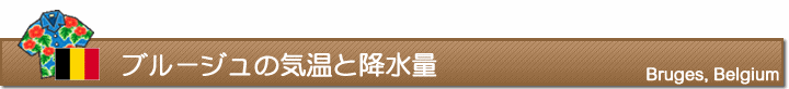 ブルージュの気温と降水量