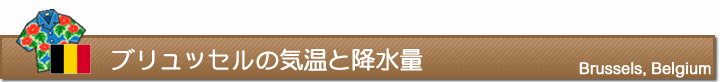 ブリュッセルの気温と降水量