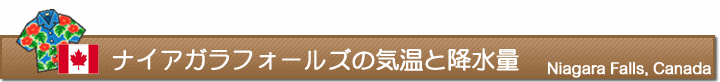 ナイアガラフォールズの気温と降水量