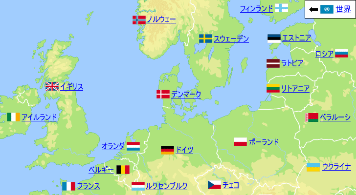 デンマークの気温と降水量