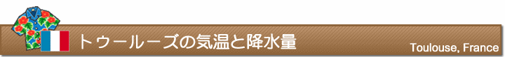 トゥールーズの気温と降水量