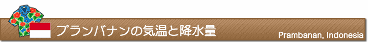 プランバナンの気温と降水量