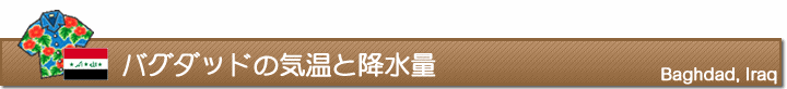 バグダッドの気温と降水量