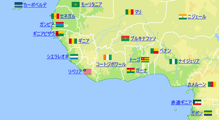 コートジボワールの気温と降水量