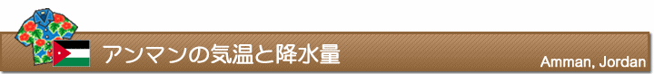 アンマンの気温と降水量