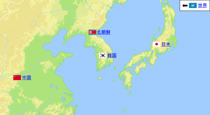 韓国の気温と降水量