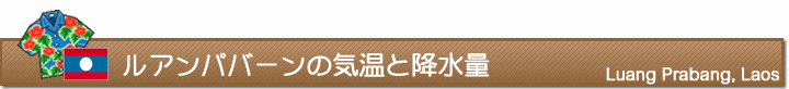 ルアンパバーンの気温と降水量