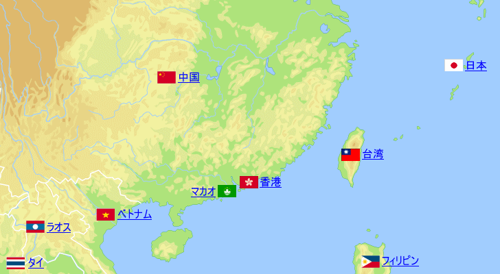 マカオの気温と降水量