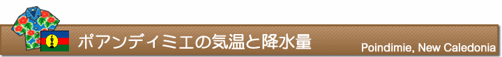 ポアンディミエの気温と降水量
