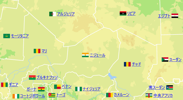 ニジェールの気温と降水量