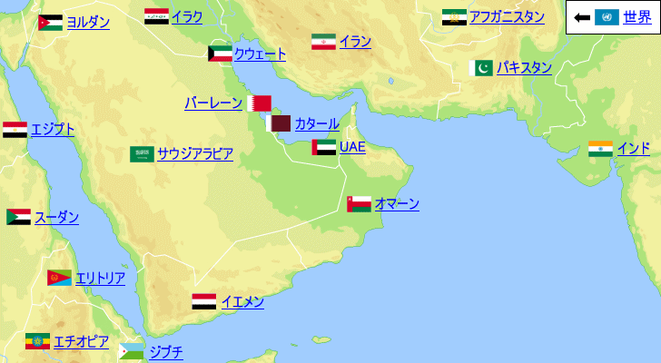 オマーンの気温と降水量