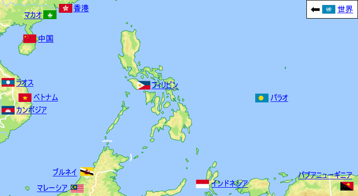 パラオの気温と降水量