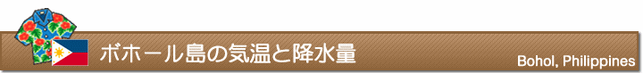 ボホール島の気温と降水量
