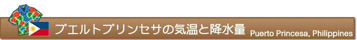 プエルトプリンセサの気温と降水量