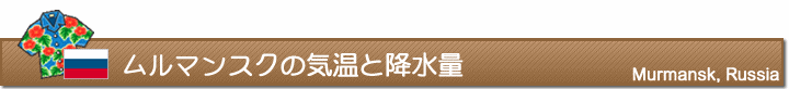 ムルマンスクの気温と降水量