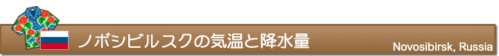 ノボシビルスクの気温と降水量