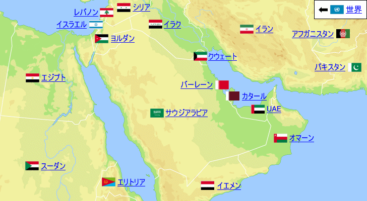 サウジアラビアの気温と降水量