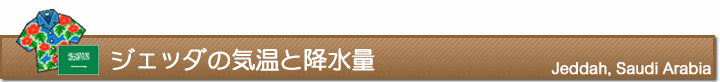 ジェッダの気温と降水量