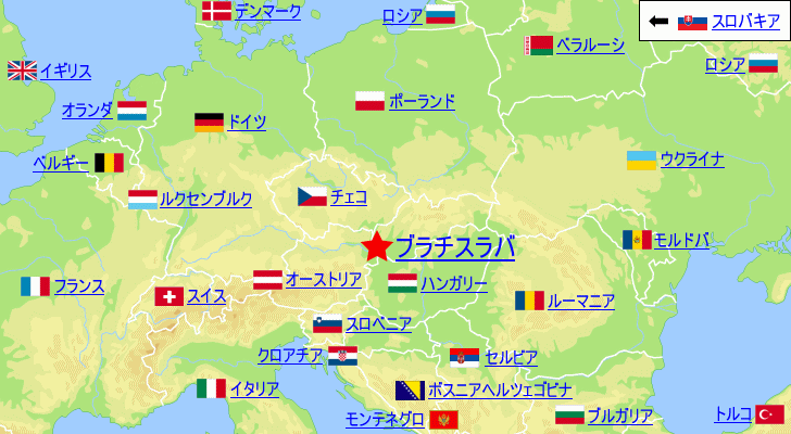 ブラチスラバの気温と降水量