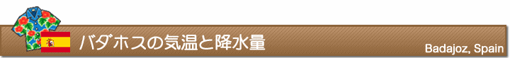 バダホスの気温と降水量