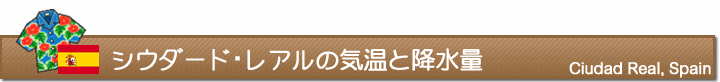 シウダード・レアルの気温と降水量