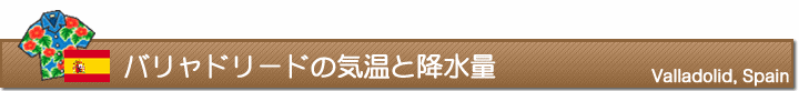 バリャドリードの気温と降水量