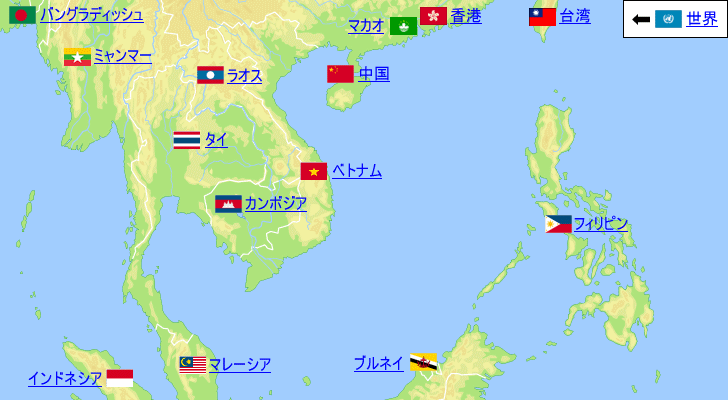 タイの気温と降水量