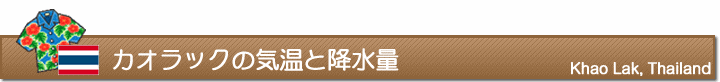 カオラックの気温と降水量