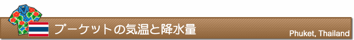 プーケットの気温と降水量