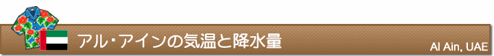 アル・アインの気温と降水量