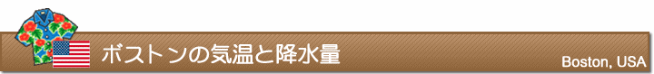 ボストンの気温と降水量