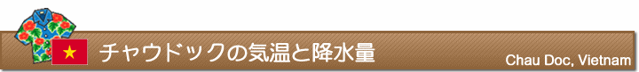 チャウドックの気温と降水量