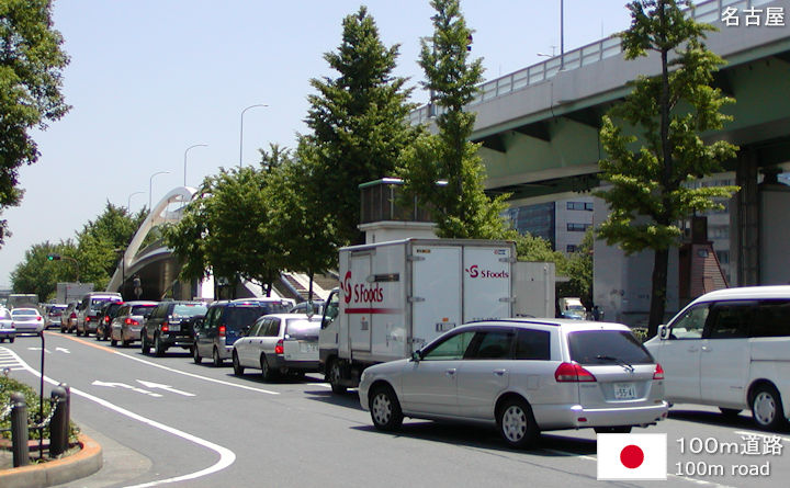 １００ｍ道路の観光ガイド