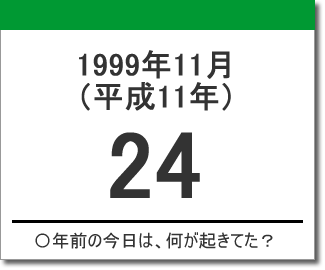 1999年（平成11年）11月24日の出来事