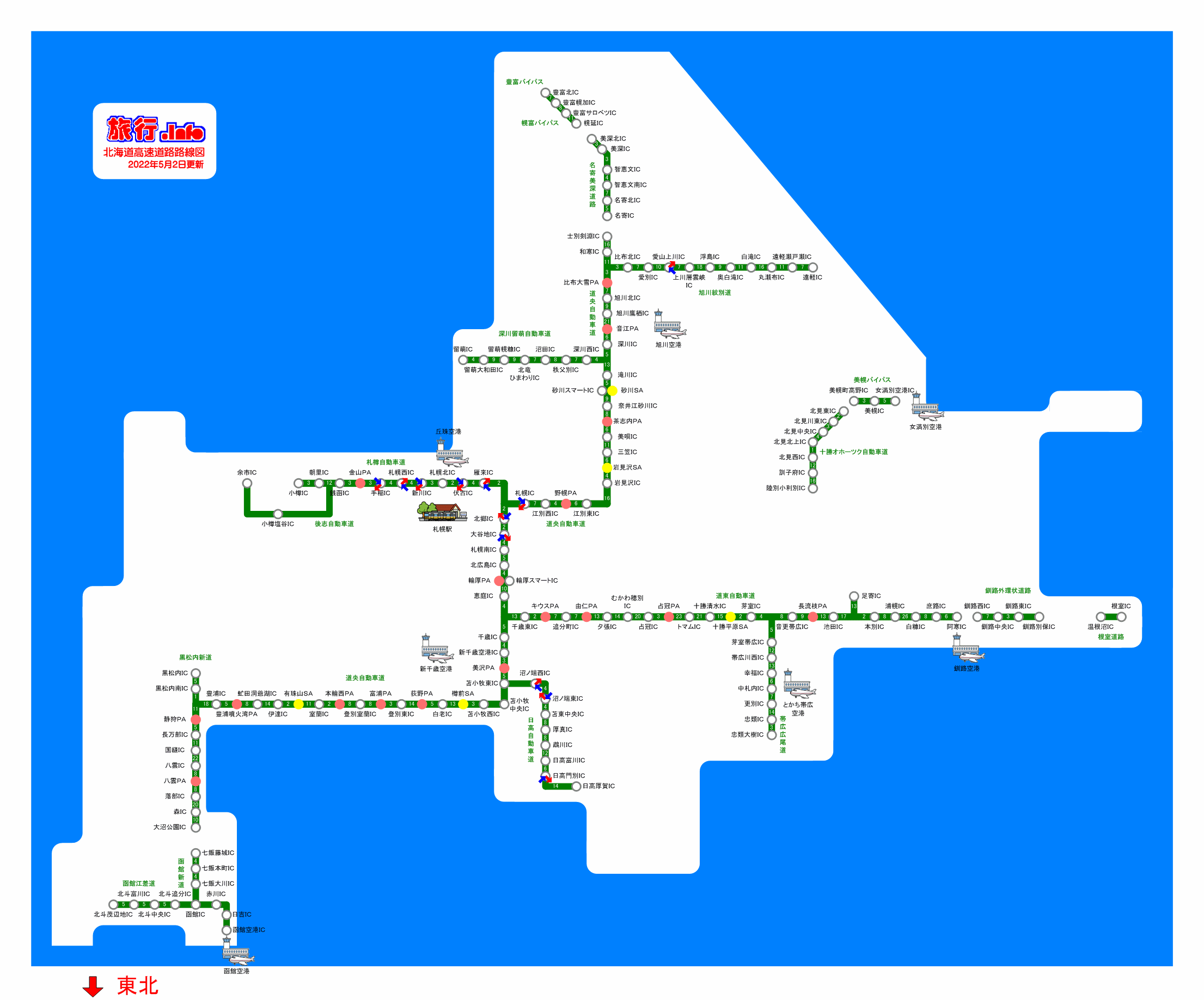 高速 道路 北海道