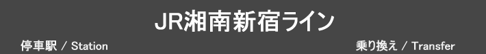 JR湘南新宿ライン