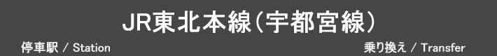 JR東北本線（宇都宮線）