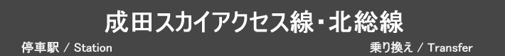 成田スカイアクセス線・北総線