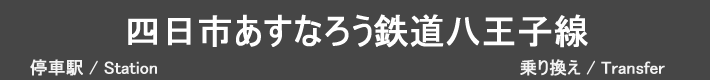四日市あすなろう鉄道八王子線