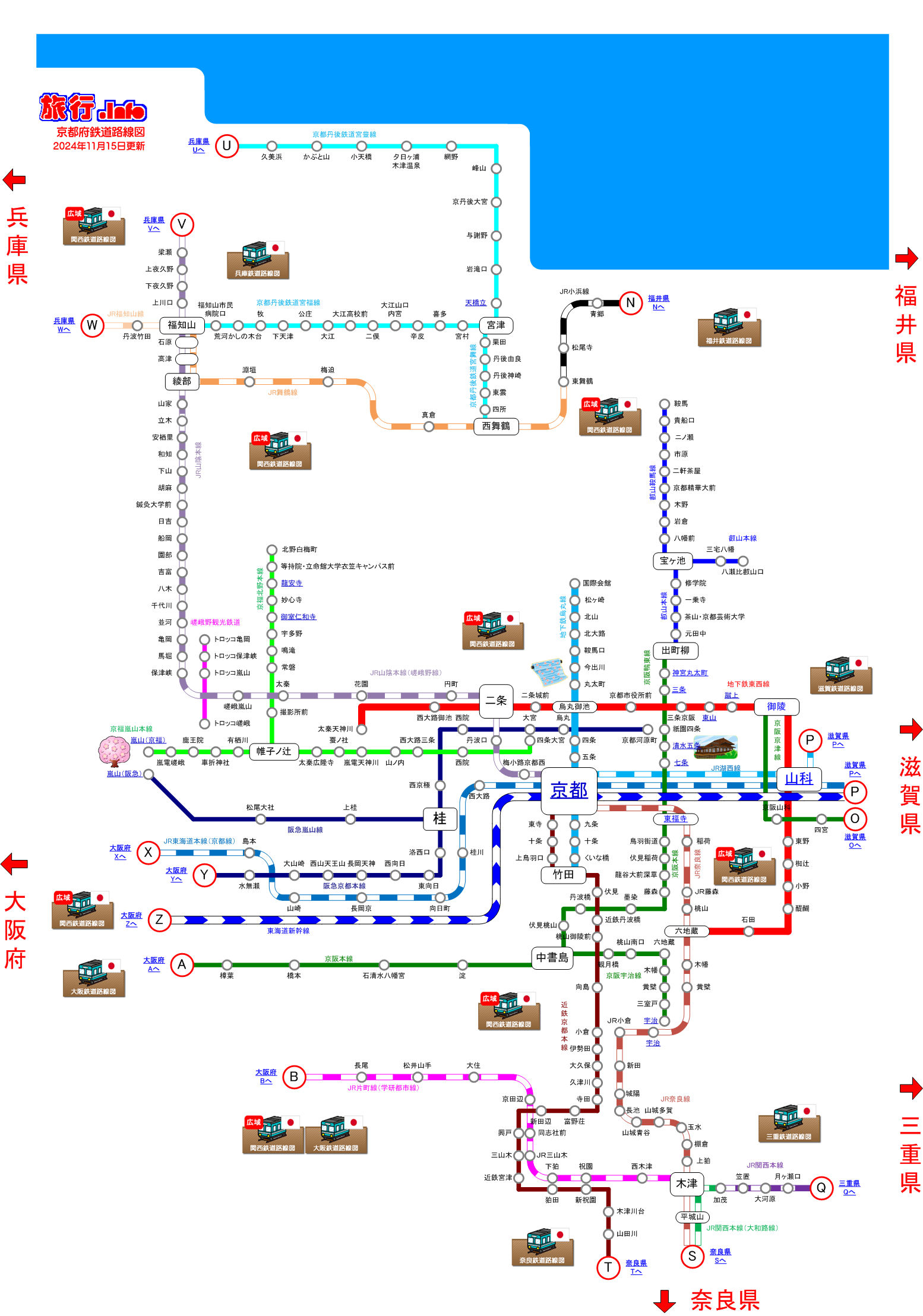 京都府鉄道路線図